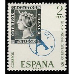 España Spain 2033 1971 Día mundial del Sello MNH España Spain 2033 1971 Día mundial del Sello MNH