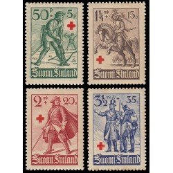Finlandia Finland 214/17 1940 En beneficio de la Cruz Roja Soldados finlandeses MH Finlandia Finland 214/17 1940 En beneficio de la Cruz Roja Soldados finlandeses MH