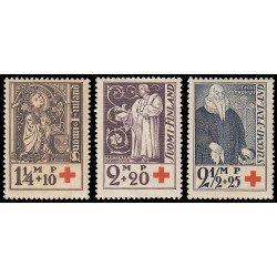 Finlandia Finland 173/75 1933 En beneficio de la Cruz Roja Obispos de Turku MNH Finlandia Finland 173/75 1933 En beneficio de la Cruz Roja Obispos de Turku MNH