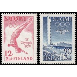 Finlandia Finland 382/83 1951 Sellos de propaganda para los juegos olímpicos de 1952 MNH Finlandia Finland 382/83 1951 Sellos de propaganda para los juegos olímpicos de 1952 MNH