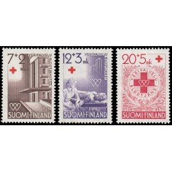 Finlandia Finland 375/77 1951 En beneficio de la Cruz Roja Donación de sangre MNH Finlandia Finland 375/77 1951 En beneficio de la Cruz Roja Donación de sangre MNH