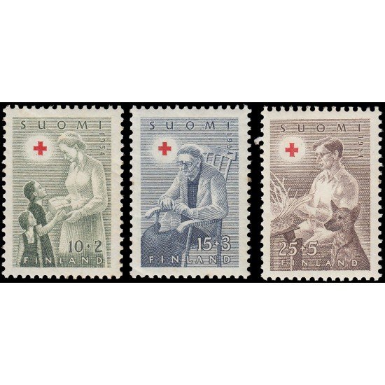 Finlandia Finland 405/07 1954 En beneficio de la Cruz Roja Asistencia social MNH Finlandia Finland 405/07 1954 En beneficio de la Cruz Roja Asistencia social MNH
