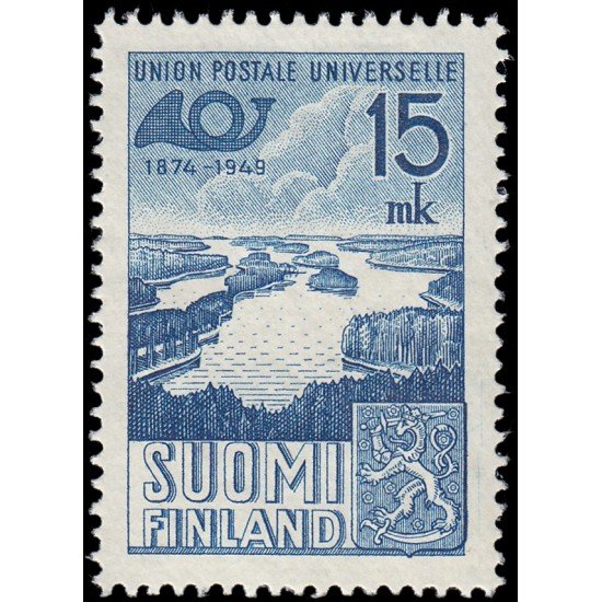 Finlandia Finland 359 1949 75 aniv. de la U.P.U. MNH Finlandia Finland 359 1949 75 aniv. de la U.P.U. MNH