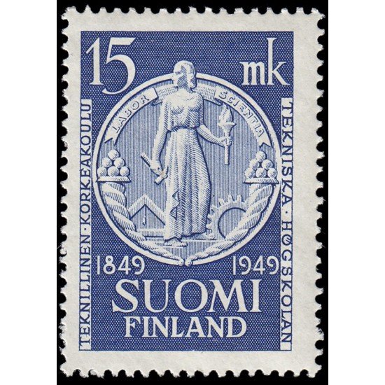 Finlandia Finland 360 1949 Centenario de la escuela superior técnica de Helsinki MNH Finlandia Finland 360 1949 Centenario de la escuela superior técnica de Helsinki MNH