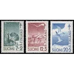 Finlandia Finland 379/81 1951 En bebeficio de obras antituberculosis Aves MNH Finlandia Finland 379/81 1951 En bebeficio de obras antituberculosis Aves MNH