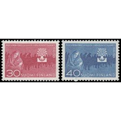 Finlandia Finland 493/94 1960 Año mundial del refugiado MNH Finlandia Finland 493/94 1960 Año mundial del refugiado MNH