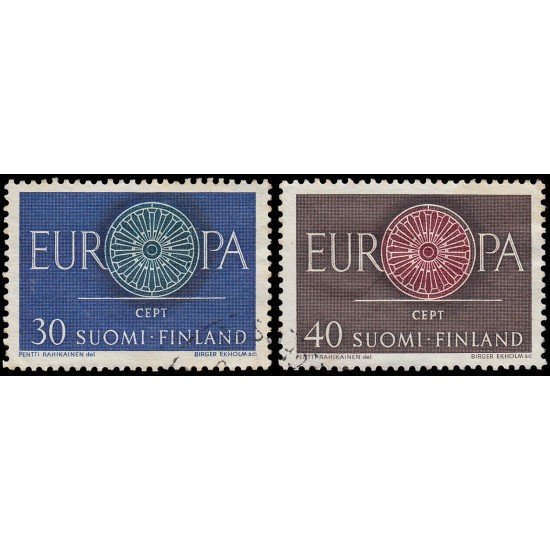 Finlandia Finland 501/02 1960 Europa Usados Finlandia Finland 501/02 1960 Europa Usados