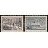 Finlandia Finland 251/52 1942 Paisajes Puente de Tampere Puerto de Helsinki MNH