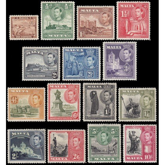 Malta 178/92 1935 Jubileo del rey Jorge V MNH