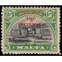 Malta 152 1928 Sello con sobrecarga en rojo Postage & Revenue Templo neolítico de Mnajdra MH