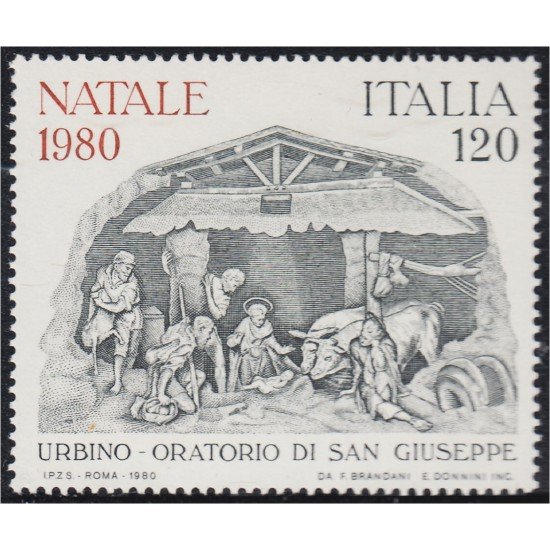 Italia Italy 1470 1980 Navidad oratorio de St. Giuseppe MNH