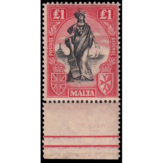 Malta 101 1925 Melita y Britania MNH Malta 101 1925 Melita y Britania MNH