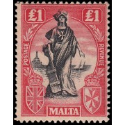 Malta 101 1925 Melita y Britania MNH 