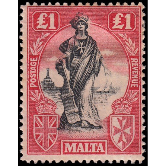Malta 101 1925 Melita y Britania MH Malta 101 1925 Melita y Britania MH
