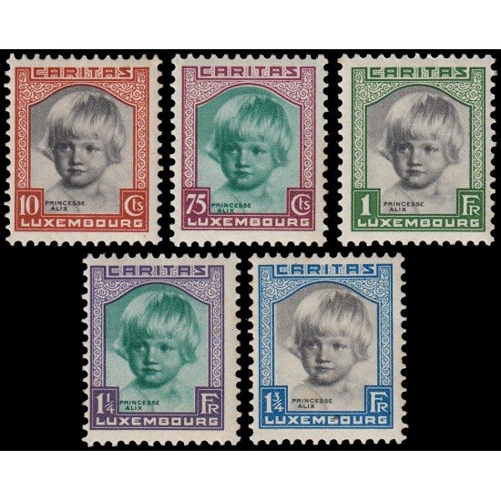Luxemburgo 234/38 1931En beneficio de obras sociales Princesa Alix MNH Luxemburgo 234/38 1931En beneficio de obras sociales Princesa Alix MNH