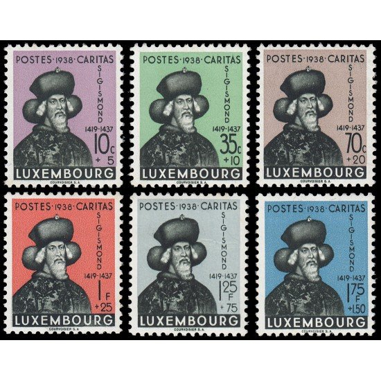 Luxemburgo 306/11 1938 En beneficio de obras sociales Duque Segismundo MNH Luxemburgo 306/11 1938 En beneficio de obras sociales Duque Segismundo MNH