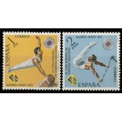 España Spain 2034/35 1971 IX Campeonato europeo de gimnasia masculina MNH España Spain 2034/35 1971 IX Campeonato europeo de gimnasia masculina MNH