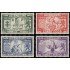 Luxemburgo 356/59 1945 Homenaje a las Naciones libertadoras MNH