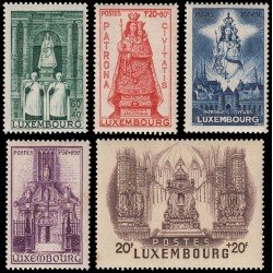 Luxemburgo 367/71 1945 En beneficio de la obra nacional de la gran duquesa MNH Luxemburgo 367/71 1945 En beneficio de la obra nacional de la gran duquesa MNH