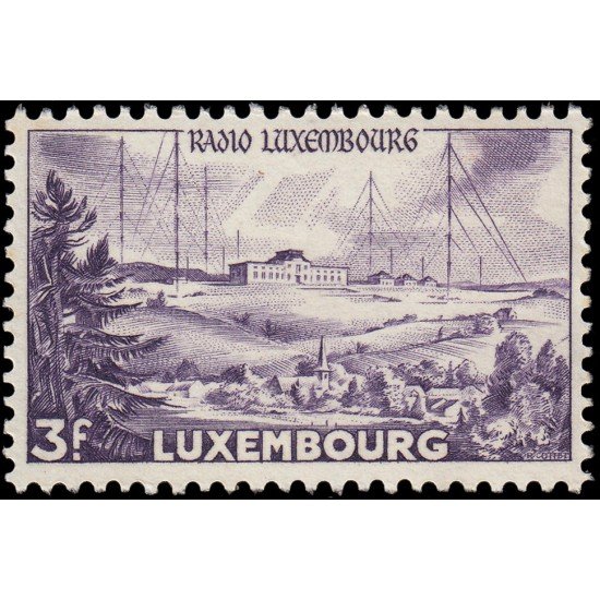 Luxemburgo 471 1953 20 aniv. de Radio-Luxemburgo MNH Luxemburgo 471 1953 20 aniv. de Radio-Luxemburgo MNH