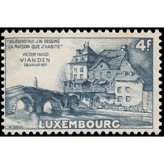Luxemburgo 472 1953 150 aniv. del nacimiento de Victor Hugo MNH Luxemburgo 472 1953 150 aniv. del nacimiento de Victor Hugo MNH