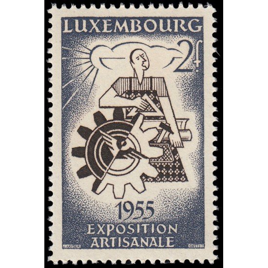 Luxemburgo 494 1955 Exposición de artesanía nacional MNH Luxemburgo 494 1955 Exposición de artesanía nacional MNH