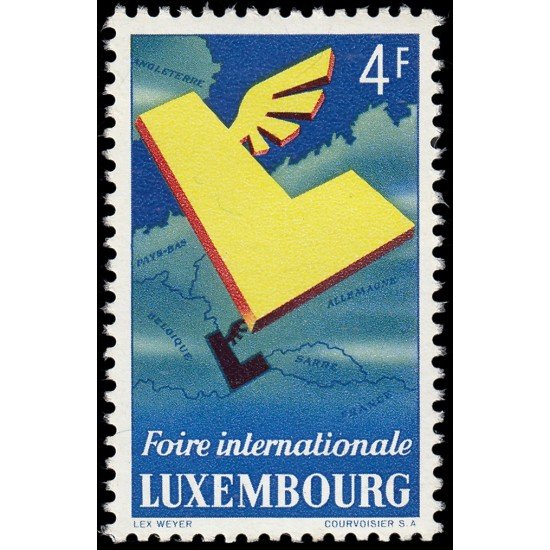 Luxemburgo 483 1954 6 Feria internacional de Luxemburgo MNH Luxemburgo 483 1954 6 Feria internacional de Luxemburgo MNH