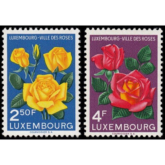 Luxemburgo 508/09 1956 508/09 Luxemburgo país de rosas MNH