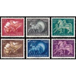 Luxemburgo 484/89 1954 En beneficio de obras sociales MNH Luxemburgo 484/89 1954 En beneficio de obras sociales MNH