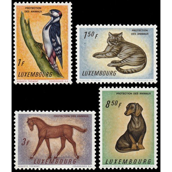 Luxemburgo 595/98 1961 Protección de animales MNH Luxemburgo 595/98 1961 Protección de animales MNH