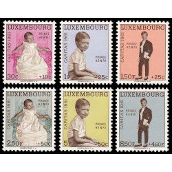 Luxemburgo 603/08 1961 En beneficio de obras sociales Príncipe Henri MNH Luxemburgo 603/08 1961 En beneficio de obras sociales Príncipe Henri MNH