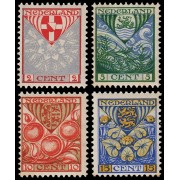 Holanda Netherlands 186/89 1926 Obras para la infancia Escudos de provincias MNH