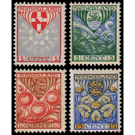 Holanda Netherlands 186/89 1926 Obras para la infancia Escudos de provincias MNH Holanda Netherlands 186/89 1926 Obras para la infancia Escudos de provincias MNH