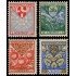 Holanda Netherlands 186/89 1926 Obras para la infancia Escudos de provincias MNH