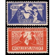 Holanda Netherlands 131/32 1923 Para obras culturales y sociales MNH