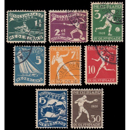 Holanda Netherlands 199/06 1928 9 Juegos olímpicos en Amsterdam Usados Holanda Netherlands 199/06 1928 9 Juegos olímpicos en Amsterdam Usados