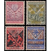 Holanda Netherlands 195/98 1927 Obras para la infancia Escudos de provincias MNH