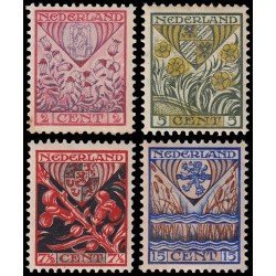 Holanda Netherlands 195/98 1927 Obras para la infancia Escudos de provincias MNH Holanda Netherlands 195/98 1927 Obras para la infancia Escudos de provincias MNH