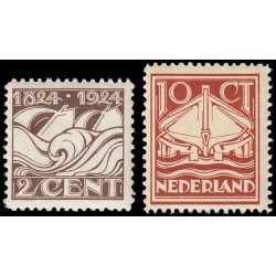 Holanda Netherlands 157/58 1924 Centenario de la institución de barcos de salvamentto MNH Holanda Netherlands 157/58 1924 Centenario de la institución de barcos de salvamentto MNH