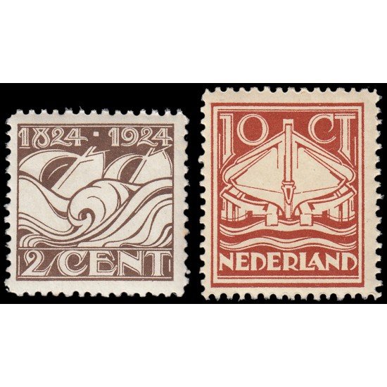 Holanda Netherlands 157/58 1924 Centenario de la institución de barcos de salvamentto MNH Holanda Netherlands 157/58 1924 Centenario de la institución de barcos de salvamentto MNH