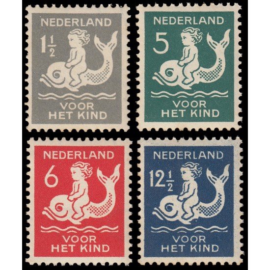 Holanda Netherlands 223/26 1929-30 En beneficio de obras para la infancia MNH Holanda Netherlands 223/26 1929-30 En beneficio de obras para la infancia MNH