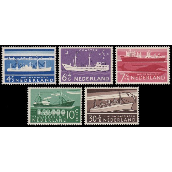 Holanda Netherlands 666/70 1957 Obras de beneficencia MNH Holanda Netherlands 666/70 1957 Obras de beneficencia MNH