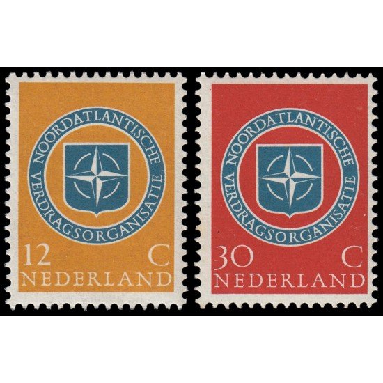 Holanda Netherlands 701/02 1959 10 aniv. de la OTAN MNH Holanda Netherlands 701/02 1959 10 aniv. de la OTAN MNH