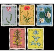 Holanda Netherlands 719/23 1960 Obras de beneficencia Serie de verano Flores MNH