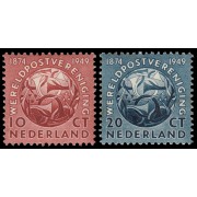 Holanda Netherlands 528/29 1949 75 aniv. de la U.P.U. MNH