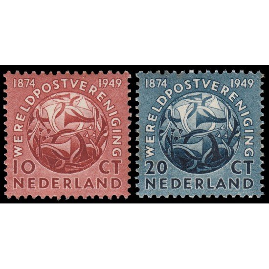 Holanda Netherlands 528/29 1949 75 aniv. de la U.P.U. MNH Holanda Netherlands 528/29 1949 75 aniv. de la U.P.U. MNH