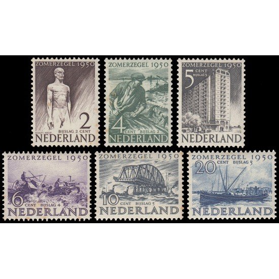 Holanda Netherlands 535/40 1950 Obras de beneficencia Serie de verano MNH Holanda Netherlands 535/40 1950 Obras de beneficencia Serie de verano MNH