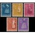 Holanda Netherlands 685/89 1958 Obras benéficas Serie verano Trajes regionales MNH