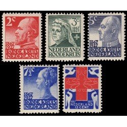 Holanda Netherlands 190/94 1927 60 aniv. de la Cruz Roja nacional MNH Holanda Netherlands 190/94 1927 60 aniv. de la Cruz Roja nacional MNH