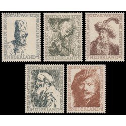 Holanda Netherlands 649/53 1956 350 aniv. del nacimiento de Rembrandt MNH Holanda Netherlands 649/53 1956 350 aniv. del nacimiento de Rembrandt MNH